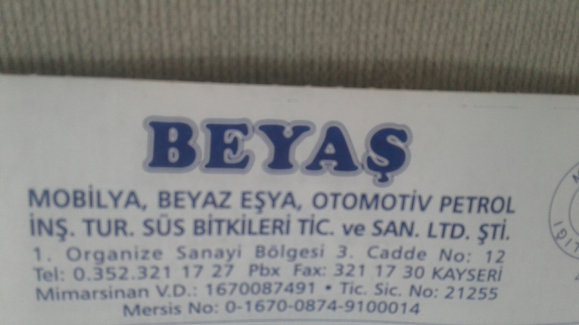 Beyprofil Beyaş Mobilya Limited ŞTİ | Organize Sanayi Bölgesi 3.Cd.No:12, 38070 Melikgazi/Kayseri | +90 352 321 17 27