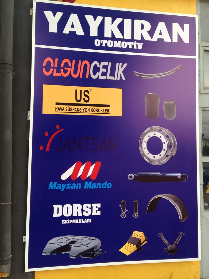yaykıran otomotiv san. tic. Limited şti. | Yeni Sanayi Sit. Cumhuriyet Caddesi No:134, Karesi/Balikesir | +90 266 246 16 00