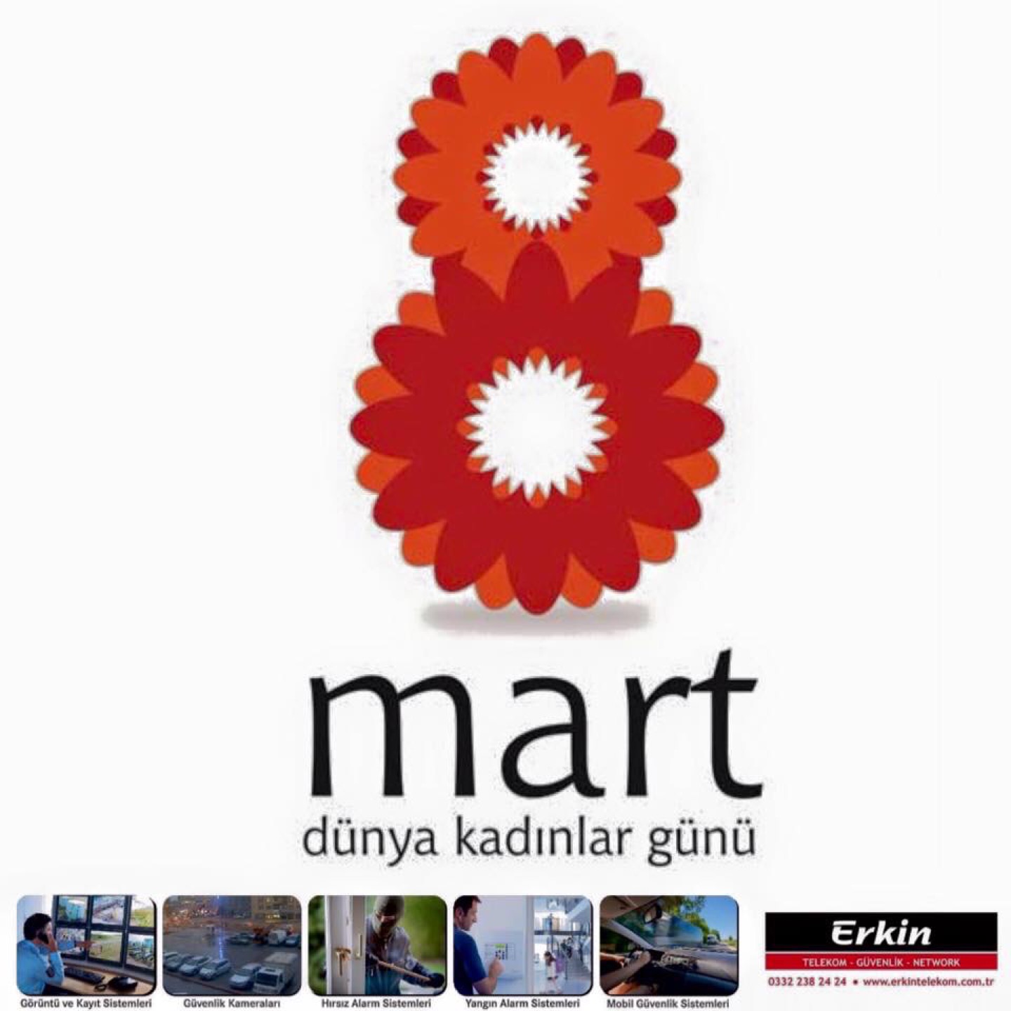 Erkin Telekom Güvenlik | Nişantaş Mahallesi Tamer Sokak Buluş St., Selçuklu/Konya | +90 332 238 24 24