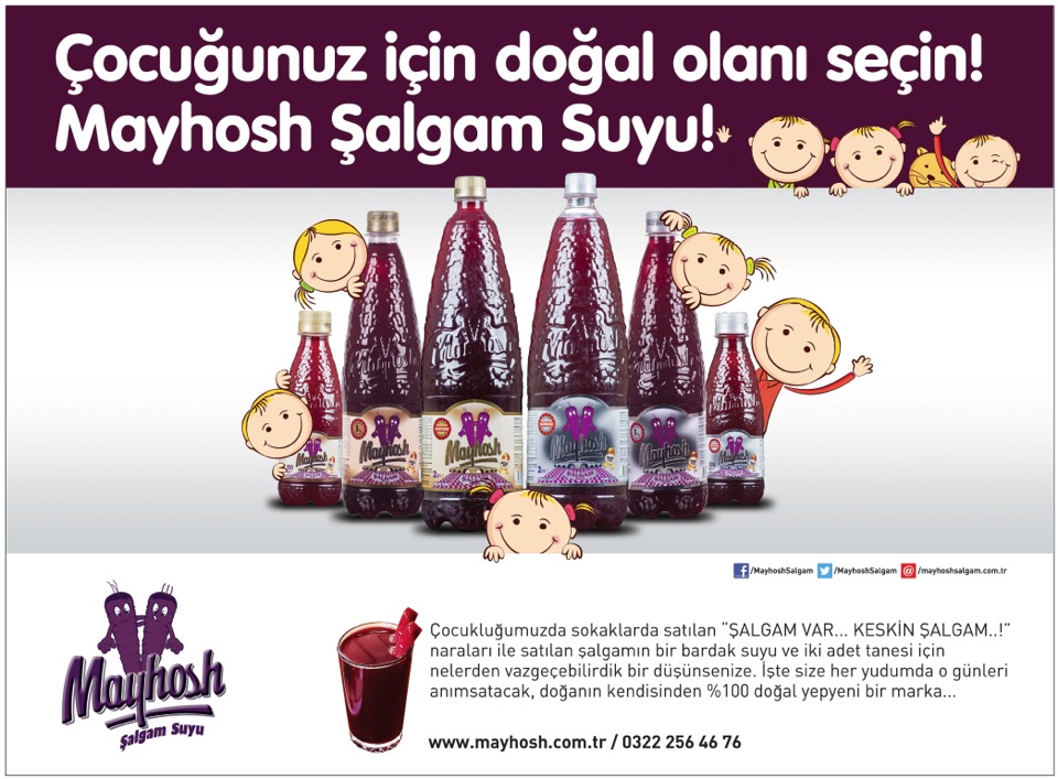 Mayhosh Şalgam Merkez | Bülent Angın Bulvari Baraj Yolu 3. Durak No:67 Seyhan/ADANA, Seyhan/Adana | +90 322 256 46 76