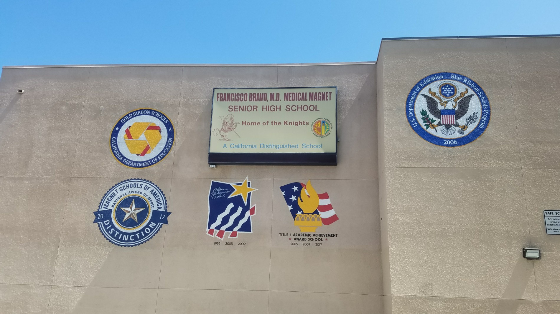 Francisco Bravo Medical High School 1200 Cornwell St, Los