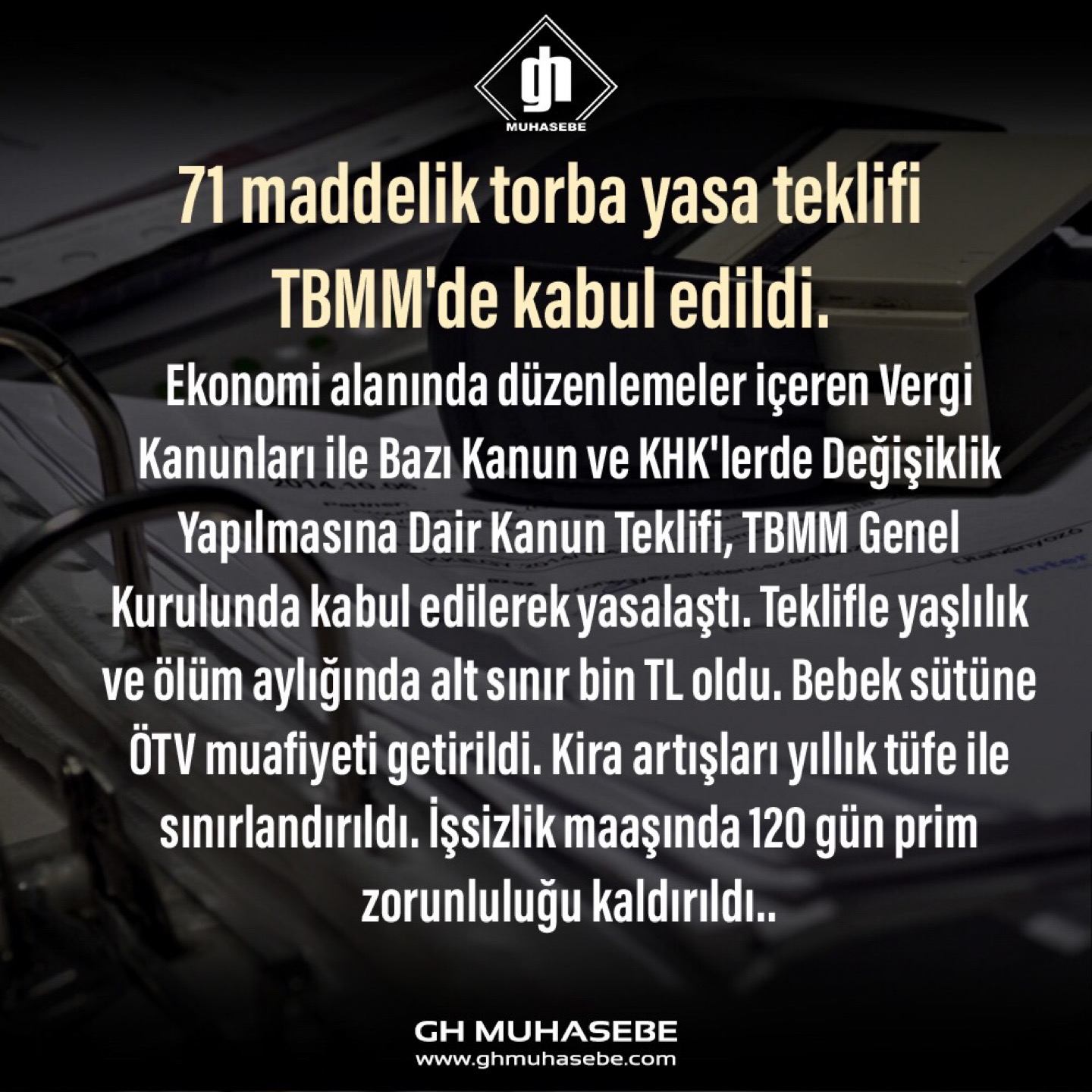 GH Muhasebe, Mali Müşavirlik, Denetim, Danışmanlık Ofisi | 23.Nisan Mahallesi Ata Bulvari Gizemler 3 Plaza K:1 D:8, 16000 Nilüfer/Bursa | +90 224 451 23 83