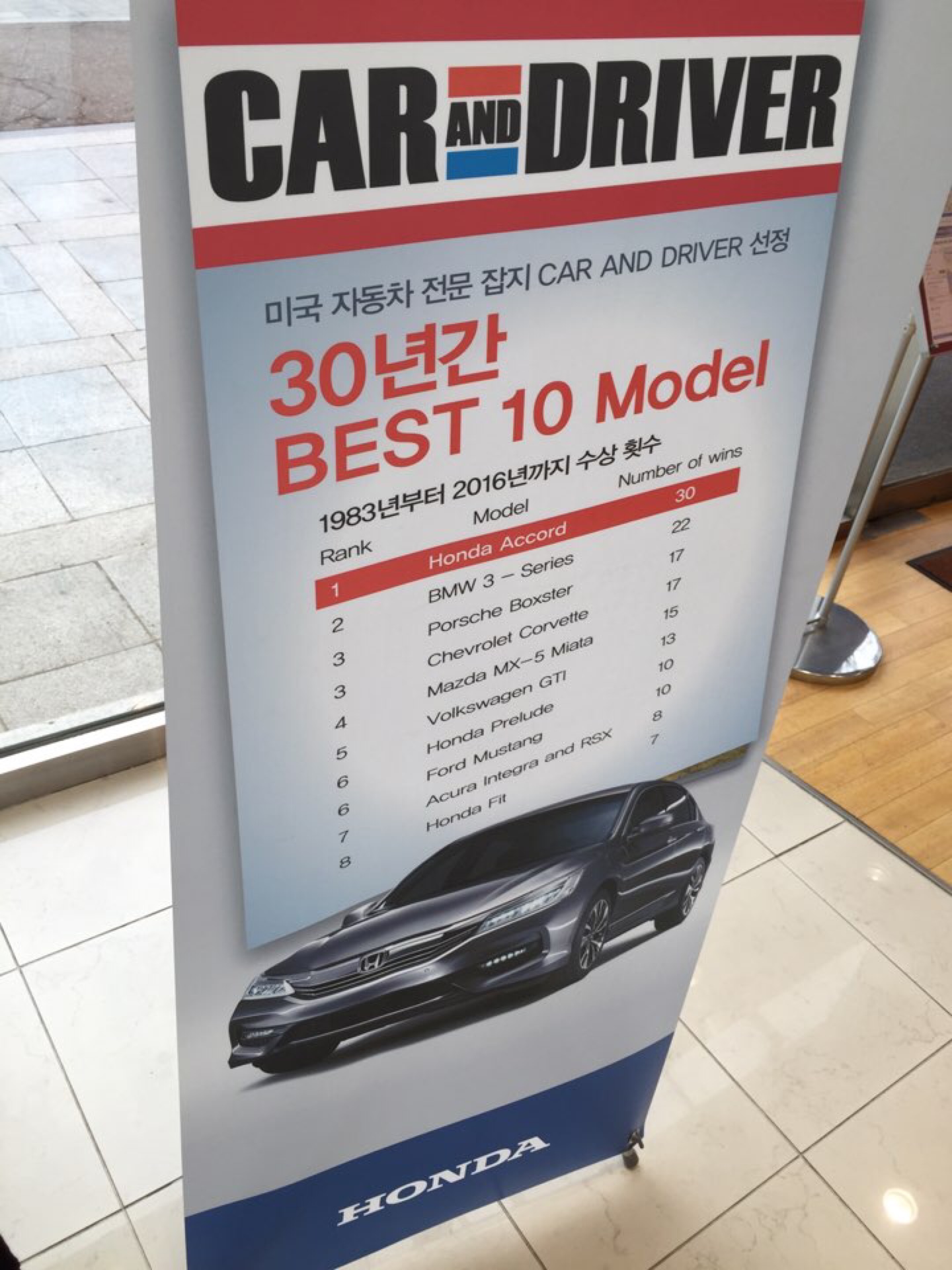 Honda 안호모터스 | 서울 강남구 영동대로 703 (청담동) | +82 2-512-0321