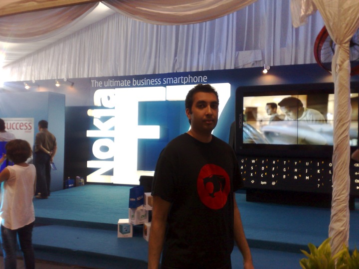 Shahryar at the Nokia E7 Roadshow