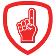 ESPN Foam Finger Badge