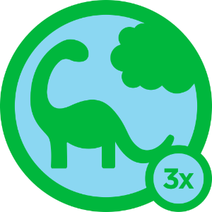 Badge Herbivore foursquare Badge Herbivore foursquare